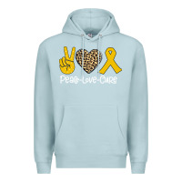 Blue Mist Peace Love Cure Premium Hoodie - Bettercallsaul
