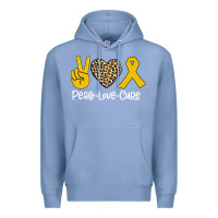 Colony Blue Peace Love Cure Premium Hoodie - Bettercallsaul