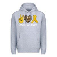 Heather Grey Peace Love Cure Premium Hoodie - Bettercallsaul