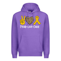 Purple Peace Love Cure Premium Hoodie - Bettercallsaul