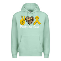 Seafoam Peace Love Cure Premium Hoodie - Bettercallsaul