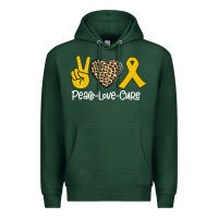 Sports Green Peace Love Cure Premium Hoodie - Bettercallsaul