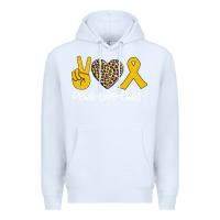 White Peace Love Cure Premium Hoodie - Bettercallsaul