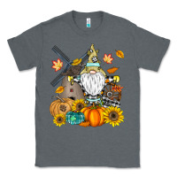 Charcoal Heather Happy Fall Classic Tee - CowhideDigitalArt
