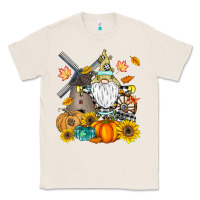 Natural Happy Fall Classic Tee - CowhideDigitalArt