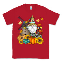Red Happy Fall Classic Tee - CowhideDigitalArt