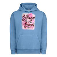 Pigment Pebble Blue stronger than the storm Urban Hoodie - CowGirlArtShop