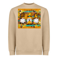 Mushroom western bee gnomes  honeycomb  leopard turquoise wooden serape Heavyweight Sweatshirt - Artiststas