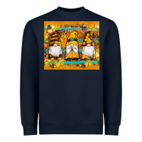 Navy western bee gnomes  honeycomb  leopard turquoise wooden serape Heavyweight Sweatshirt - Artiststas