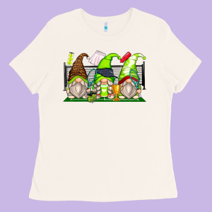 Tennis Gnomes Ladies Tee Designed By Zillion Design Studio