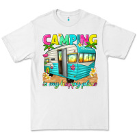 White camping is my happy place Premium Tee - texasbilliewilder
