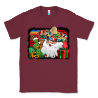 Burgundy Santa Claus Spanish Christmas Classic Tee - Jasminsmagicworld
