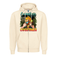 Sandshell campfirescocktails Zipper Hoodie - NancyCooperArtShop
