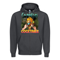 Smoke campfirescocktails Zipper Hoodie - NancyCooperArtShop