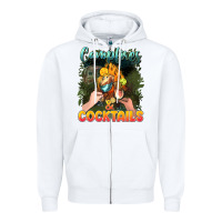 White campfirescocktails Zipper Hoodie - NancyCooperArtShop