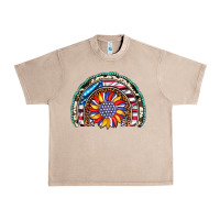 French Oak sunflower american flag leopard gemstone cowhide rainbow Urban Heavy Tee - Artiststas