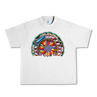 Lunar Rock sunflower american flag leopard gemstone cowhide rainbow Urban Heavy Tee - Artiststas