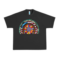 Pigment Black sunflower american flag leopard gemstone cowhide rainbow Urban Heavy Tee - Artiststas