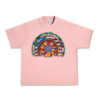 Salmon sunflower american flag leopard gemstone cowhide rainbow Urban Heavy Tee - Artiststas