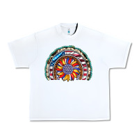 White sunflower american flag leopard gemstone cowhide rainbow Urban Heavy Tee - Artiststas
