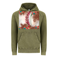Vintage Olive baseball leopard Vintage Hoodie - JahusDesignShop
