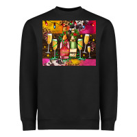 Christmas Champagne Bottles And Heavyweight Sweatshirt | Teevron