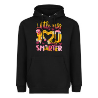 Black little miss 100 days smarter Heavyweight Hoodie - Artiststas