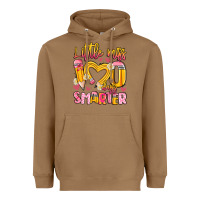 Toasted Coconut little miss 100 days smarter Heavyweight Hoodie - Artiststas