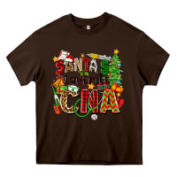 Chocolate Brown santa's favorite cna Heavy Core Tee - Zillion Design Studio
