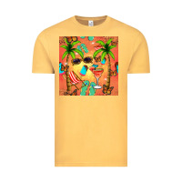 Summer Slipper And Cocktail Seamless Pattern Vintage Tee | Teevron