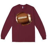 Leopard American Football Patch Long Sleeve Tee | Teevron