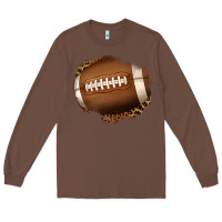 Chestnut leopard american football patch Long Sleeve Tee - Jasminsmagicworld