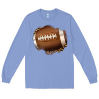 Colony Blue leopard american football patch Long Sleeve Tee - Jasminsmagicworld