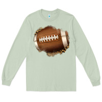 Matcha leopard american football patch Long Sleeve Tee - Jasminsmagicworld