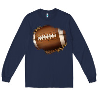 Navy leopard american football patch Long Sleeve Tee - Jasminsmagicworld
