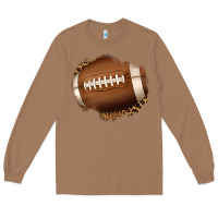 Toasted Coconut leopard american football patch Long Sleeve Tee - Jasminsmagicworld