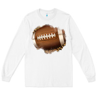 White leopard american football patch Long Sleeve Tee - Jasminsmagicworld
