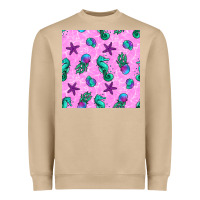 Mushroom summer ocean seamless pattern Heavyweight Sweatshirt - BundleAndBundleShop