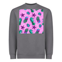 Summer Ocean Seamless Pattern Heavyweight Sweatshirt | Teevron
