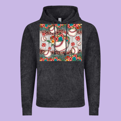 Baseball Leopard Vintage Hoodie Designed By Jahusdesignshop