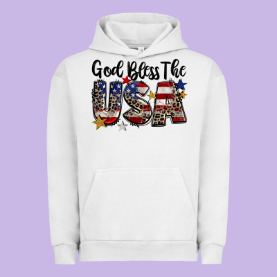 God Bless The Usa Urban Hoodie Designed By Cowgirlartshop