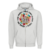 Dove Grey i like murder shows comfy clothes and like 3 peopl Zipper Hoodie - MaliasSmallBusiness