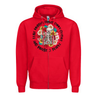 Red i like murder shows comfy clothes and like 3 peopl Zipper Hoodie - MaliasSmallBusiness