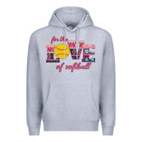 Heather Grey For The Love Of Softball Premium Hoodie - Bettercallsaul