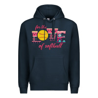Navy For The Love Of Softball Premium Hoodie - Bettercallsaul