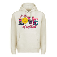 Oatmeal Heather For The Love Of Softball Premium Hoodie - Bettercallsaul