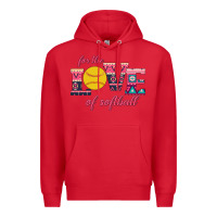 Red For The Love Of Softball Premium Hoodie - Bettercallsaul