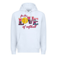 White For The Love Of Softball Premium Hoodie - Bettercallsaul