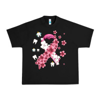 Black teeth and flower cancer ribbon Urban Heavy Tee - AdoDesignShop