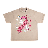 French Oak teeth and flower cancer ribbon Urban Heavy Tee - AdoDesignShop